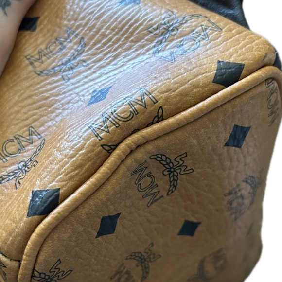 MCM Visetos Studded Colorblack Backpack, 13.5in x 10.5in - Picture 7 of 10